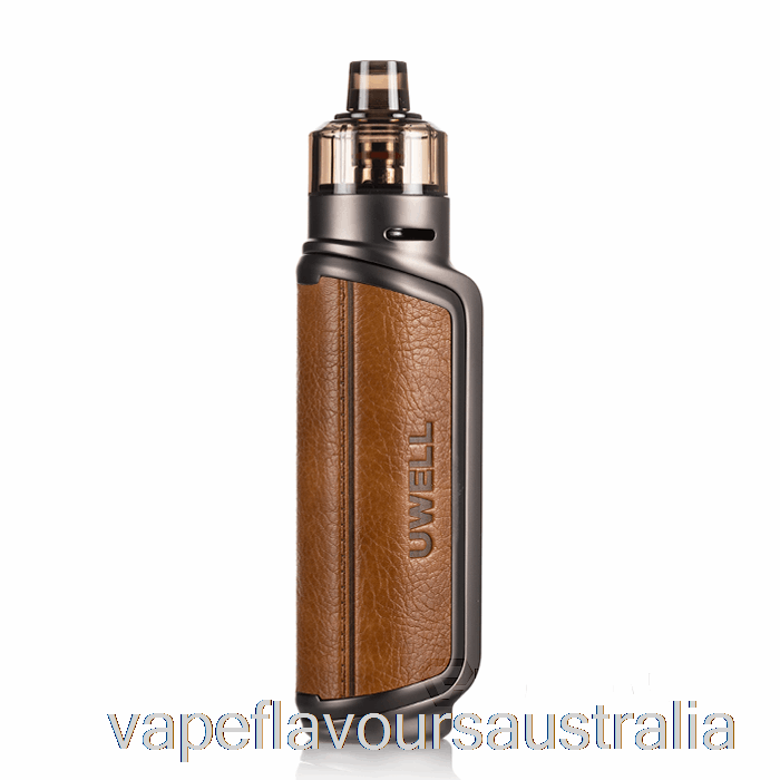 Vape Nicotine Australia Uwell AEGLOS P1 80W Pod Mod Kit Saddle Tan